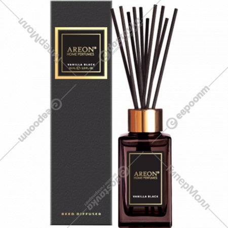 Аромадиффузор «Areon» Sticks Premium, Vanilla Black, ARE-PSL03, 85 мл