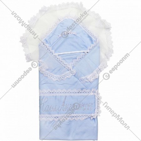 Конверт-одеяло «Топотушки» Ангелочек, голубой.