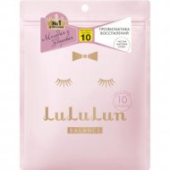Набор масок для лица «LuLuLun» Face Mask Balance Pink, увлажнение и баланс кожи, 10 шт