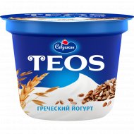 Йогурт греческий «Teos» злаки с клетчаткой льна, 2%, 250 г