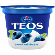 Йогурт греческий «Teos» с черникой, 2.0%, 250 г