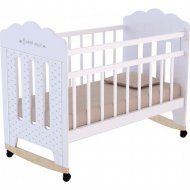 Кроватка для младенцев «VDK» Bonne, колесо-качалка, слоновая кость