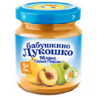 

ДП "БАБ.ЛУКОШКО"(пюре ябл/груш/пер) 100г