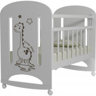 Кроватка для младенцев «VDK» Dino, колесо-качалка, белый