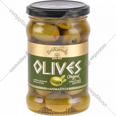 Оливки зеленые «Galikarnos» без косточки, 300 г