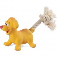 Игрушка для собак «Triol» Mini Dogs, Собачка с веревкой, 12151142, 85/180 мм