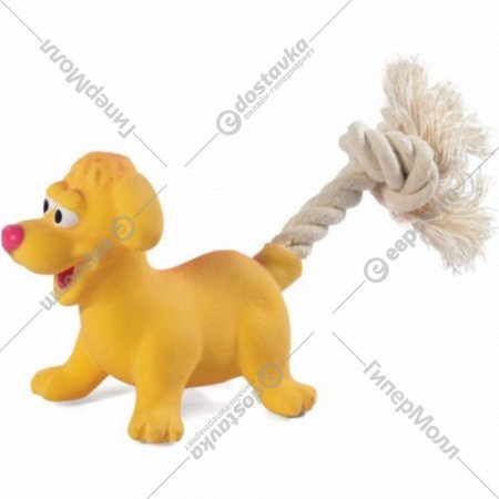 Игрушка для собак «Triol» Mini Dogs, Собачка с веревкой, 12151142, 85/180 мм