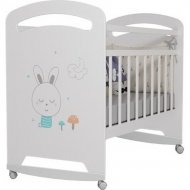 Кроватка для младенцев «VDK» Lucy, колесо-качалка, белый