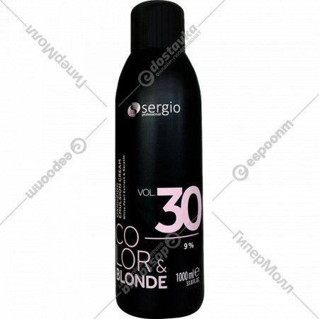Крем-окислитель «Sergio Professional» Color&Blonde 30Vol., 9%, 1 л
