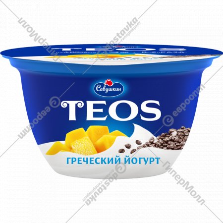 Йогурт греческий «Teos» манго-чиа, 2%, 140 г