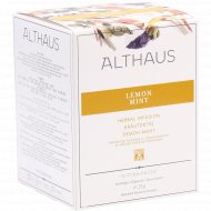 Чай травяной «Althaus» Pyra Pack, лемон минт, 15 пакетиков