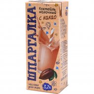 Коктейль молочный «Шпаргалка» с какао, 3.2%, 200 мл
