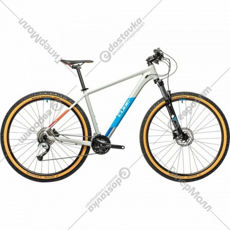 Велосипед «Cube» AIM SL Teamline Edition 29 2021, 19, серый/голубой/красный