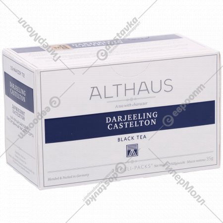 Чай черный «Althaus» Deli Packs, Даржилинг Кастелтон, 20х1.75 г