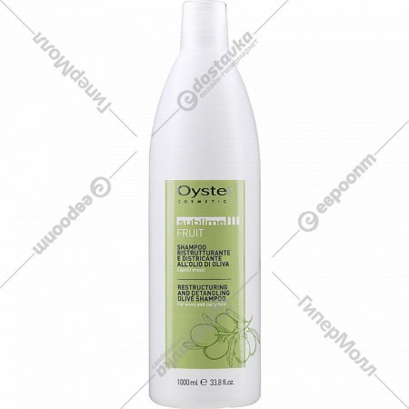Шампунь для волос «Oyster» Sublime Fruit Restructuring and Detangling Olive, для легкого расчесывания волос, OYSH07100500, 1 л