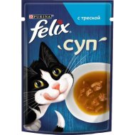 Корм д/кошек «FELIX» (суп с треск.) 48г