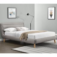 Кровать «Halmar» Elanda, светло-серый, 140х200 см