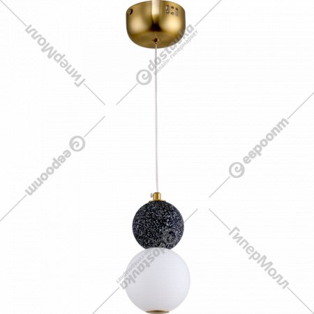 Подвесной светильник «Kinklight» Мони, 07627-1+1.19, золото/белый/черный
