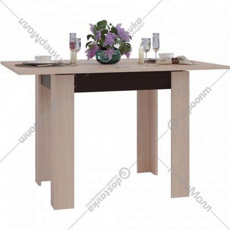 Обеденный стол «Сокол» СО-1, Венге/Беленый Дуб