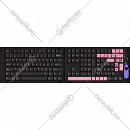 Набор кейкапов «Akko» Black&Pink Cherry Profile keycaps, 1561151, 229 шт
