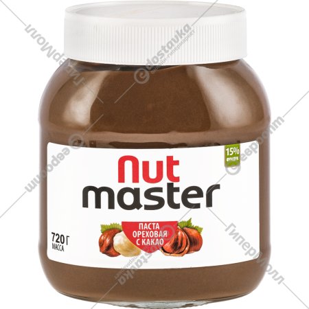 Паста ореховая «Nut Master» с какао, 720 г