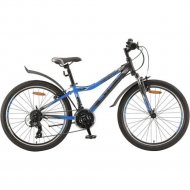 Велосипед «Stels» 24 Navigator 410 V V010, LU082935, черный/синий