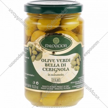 Оливки зеленые «Bella Di Cerignola» 290 г