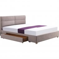 Кровать «Halmar» Merida, светло-серый, 160х200 см
