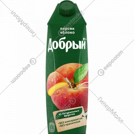 Нектар «Добрый» персиково-яблочный, 1 л