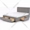 Кровать «Halmar» Modena 180, серый, 184х220х106 см