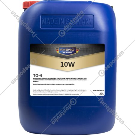 Трансмиссионное масло «Aveno» TO-4 SAE 10W, 0002-000118-020, 20 л