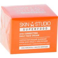 Крем для лица Stellary Skin Studio Superfood, дневной, корректирующий, с кислотами, 50 мл