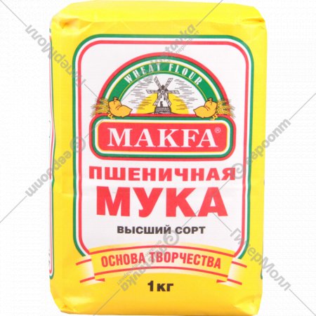 Мука пшеничная «Makfa» высший сорт, 1 кг