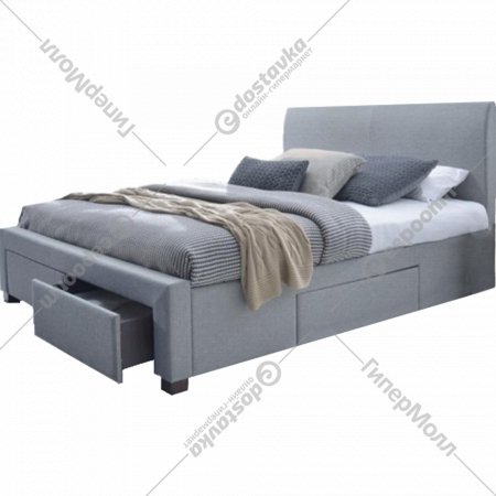 Кровать «Halmar» Modena, серый, 140х200 см