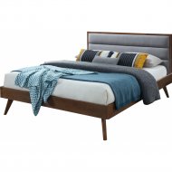 Кровать «Halmar» Orlando, серый/орех, 160х200 см