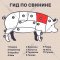 Шейная часть свиная «Фермерская» крупнокусковая, бескостная, 1 кг, фасовка 1.4 - 1.5 кг