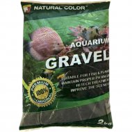 Грунт для аквариума «Natural Color» Гравий натуральный черный, 0.8-1 мм, XF20201AB 2 кг