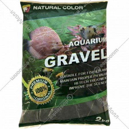 Грунт для аквариума «Natural Color» Гравий натуральный черный, 0.8-1 мм, XF20201AB 2 кг