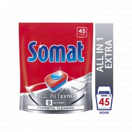 Таблетки для посудомоечных машин «Somat» All in 1 Extra, 45 шт