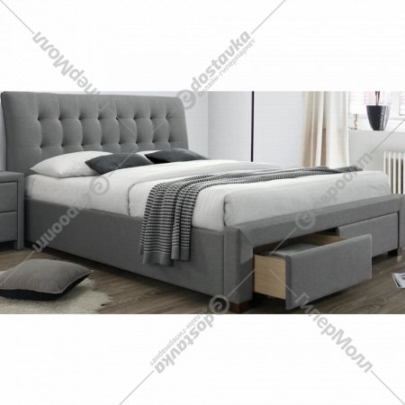 Кровать «Halmar» Percy, серый, 160х200 см