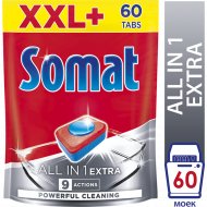 Таблетки для посудомоечных машин «Somat» All in 1 Extra, 60 шт