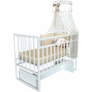 Кроватка для младенцев «VDK» Magico Mini, Кр1-04м, белый