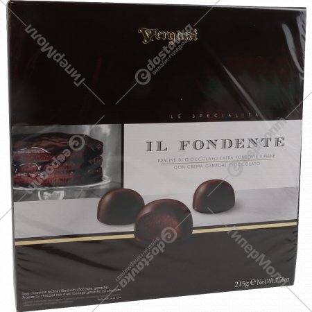Набор конфет«Vergani» Il Fondente, с шоколадным кремом, 215 г