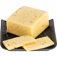 Сыр «Гурменталь» с лисичками и жаренным луком, 45%, 1 кг, фасовка 0.2 - 0.3 кг