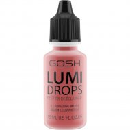 Люминайзер-флюид «GOSH Copenhagen» Lumi Drops, 010 Coral Blush, 15 мл
