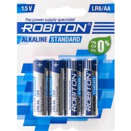 Батарейка Robiton алкалиновая, АА, Standart, 4 шт