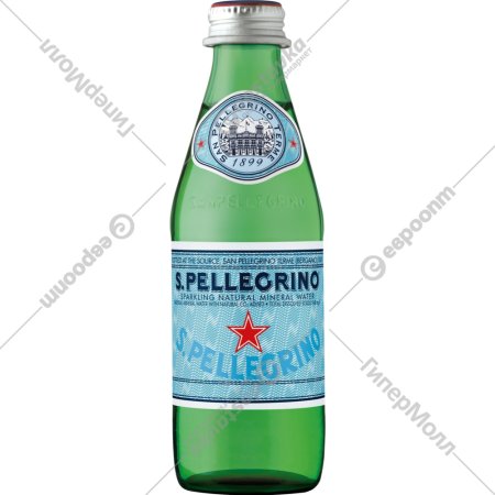 Вода минеральная «San Pellegrino» газированная, 0.25 л