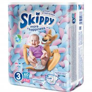 Подгузники «Skippy» more happiness, размер 3, 4-9 кг, 60 шт.