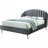 Кровать «Signal» Calabria Velvet, серый, 160х200 см