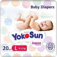 Подгузники детские «YokoSun» размер L, 9-13 кг, 20 шт